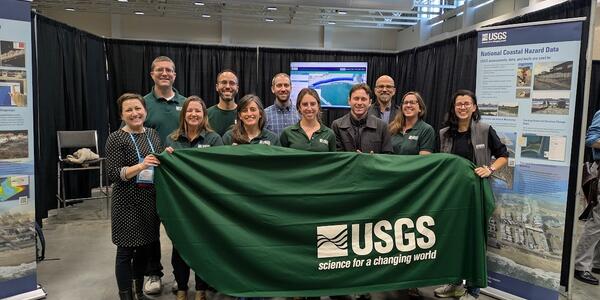 Diverse USGS geoscience team group photo 2025